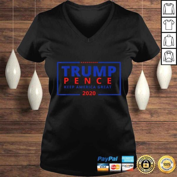 Official Trump Pence Campaign Logo Keep America Great Rally TShirt - Image 2