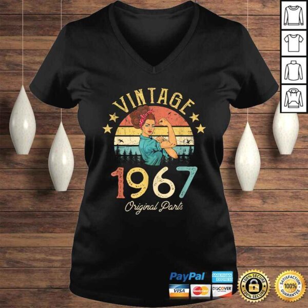 Official Vintage 1967 Made in 1967 53rd birthday 53 years old Shirt - Image 2