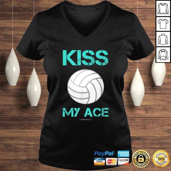 Official Volleyball Shirts - Kiss My Ace Tee T-Shirt - Image 2