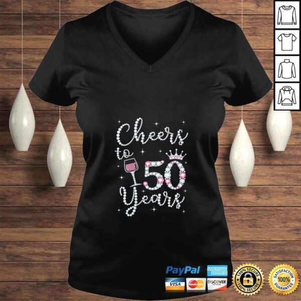 Official Womens Cheers to 50 Years 1969 50Th Birthday Gift Tee For Womens TShirt - Image 2