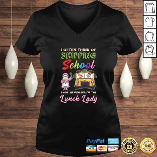 Official Womens Funny School Lunch Lady Cafeteria Lunch Lady Squad TShirt - Image 2