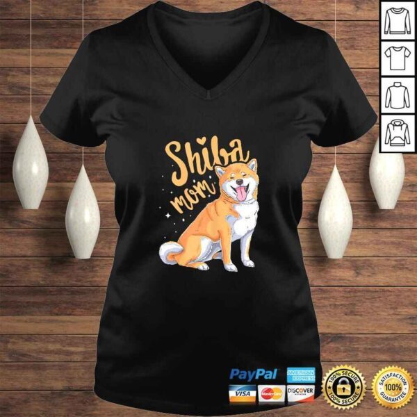 Official Womens Funny Shiba Inu Mom Dog Lover Gift for Shiba Inu Owner Shirt - Image 2