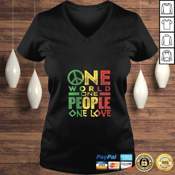 Official Womens Jamaican One Love Shirt Rasta Reggae Men Women Gift Kids Tee Shirt - Image 2