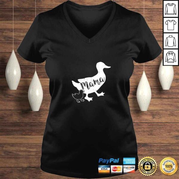 Official Womens Mama Duck and 1 Duckling, Fun Mom Shirt, Mom of 1 TShirt - Image 2