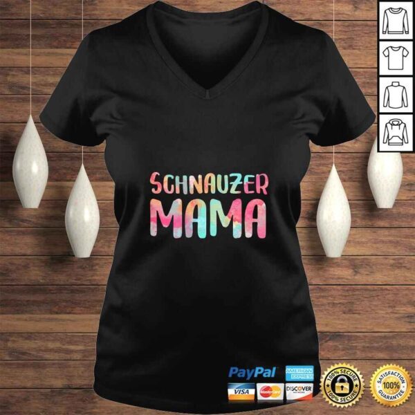 Official Womens Schnauzer Mama Shirt Mothers Day TShirt Gift - Image 2