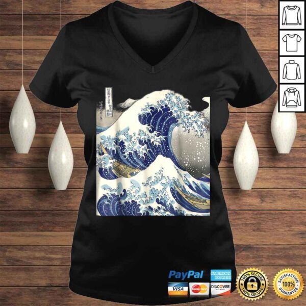 Official vintage Japanese tattoo art kanagawa the great wave TShirt Gift - Image 2