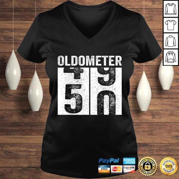 Oldometer 49-50 Shirt 50th Birthday Funny Gift Men Women T-S - Image 2