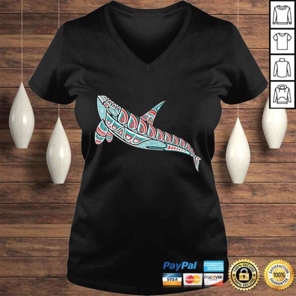 Orca Killer Whale Pacific Northwest Native American Indian TShirt - Image 2