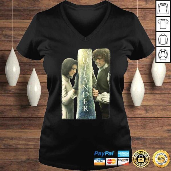 Outlander Jamie and Claire Barrier Poster TShirt - Image 2