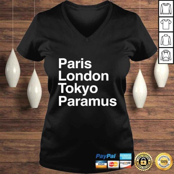 Paris Tokyo London Paramus Gift Design Paramus Souvenir T-shirt - Image 2