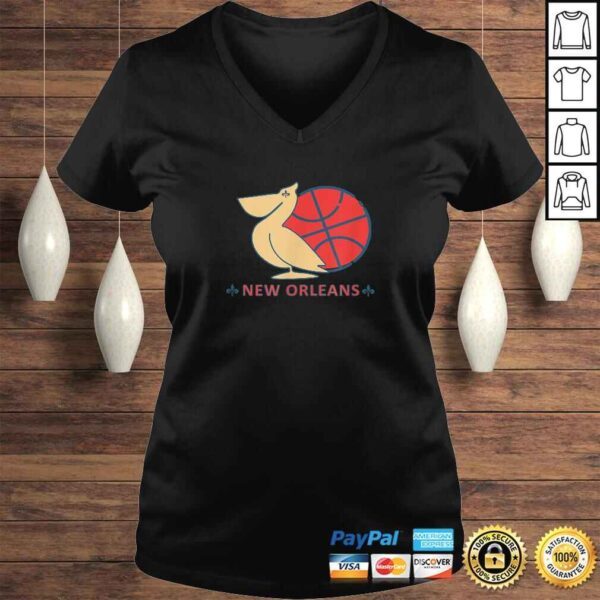 Pelican Fleur de Lis Shirt Basketball New Orleans Gift TShirt - Image 2