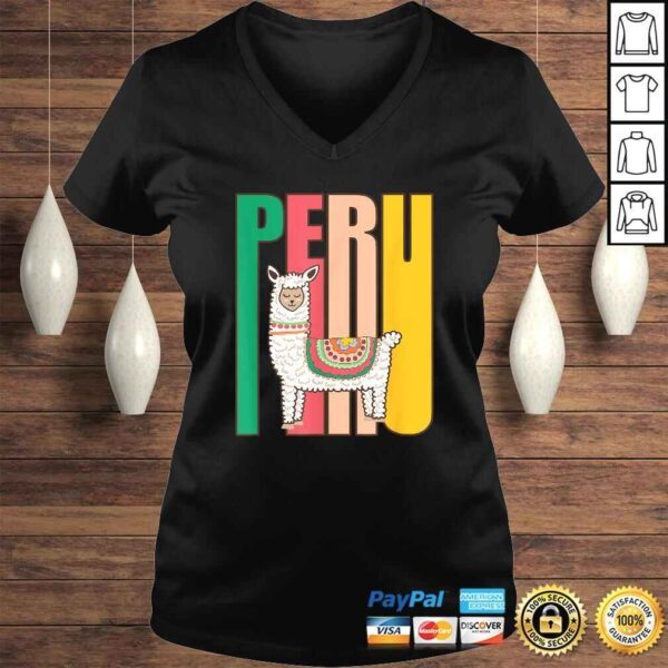 Peru Alpaca graphic - Peruvian Llama TShirt - Image 2