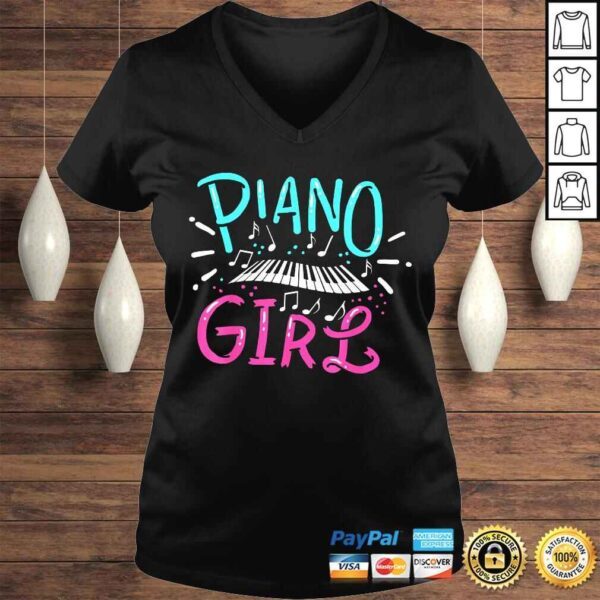 Piano Girl Pianist Music Notes Shirt - Image 2