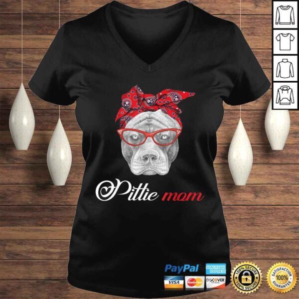 Pittie Mom Pitbull Dog Lovers Shirt For Mom Mothers Day Shirt - Image 2