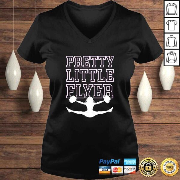 Pretty Little Flyer Cheerleader Shirt Cheer Team Mom Gift - Image 2