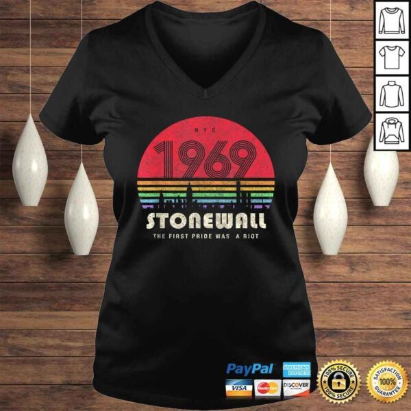 Pride 50th Anniversary Stonewall 1969 Was A Riot LGBTQ T-shirt - Image 2