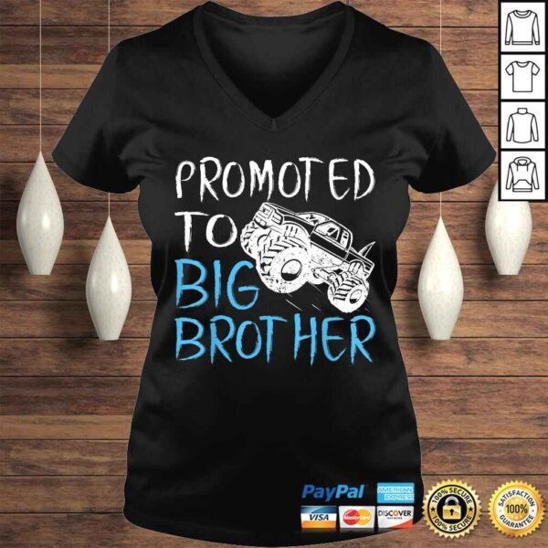 Promoted To Big Brother Monster Truck Shirt Toddler & Youth - Image 2