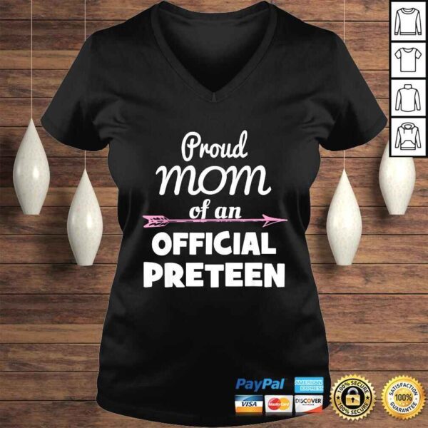 Proud Mom Of An Official Preteen 12th Birthday 12 Years Old Shirt - Image 2