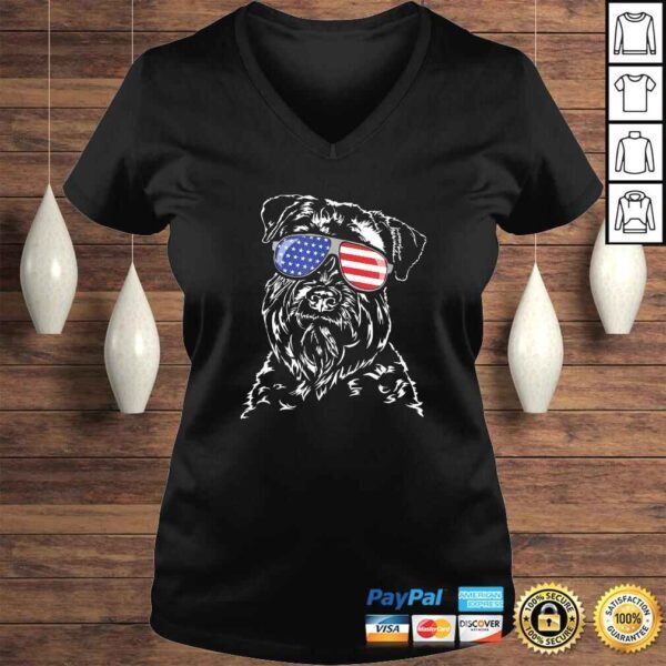 Proud Soft Coated Wheaten Terrier American Flag dog Gift TShirt - Image 2