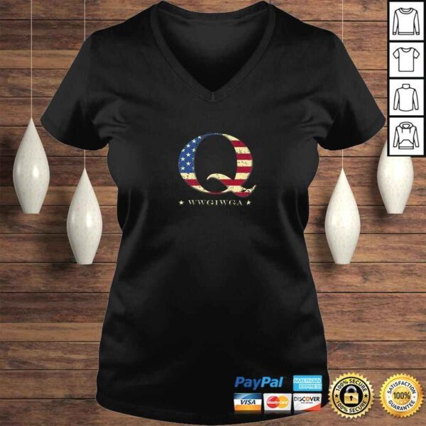 QAnon WWG1WGA Q Anon Shirt Great Awakening MAGA USA TShirt - Image 2