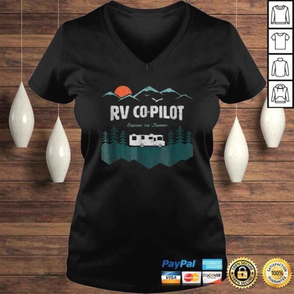 RV Co-Pilot Camping Shirt Motorhome Travel Vacation Gift - Image 2