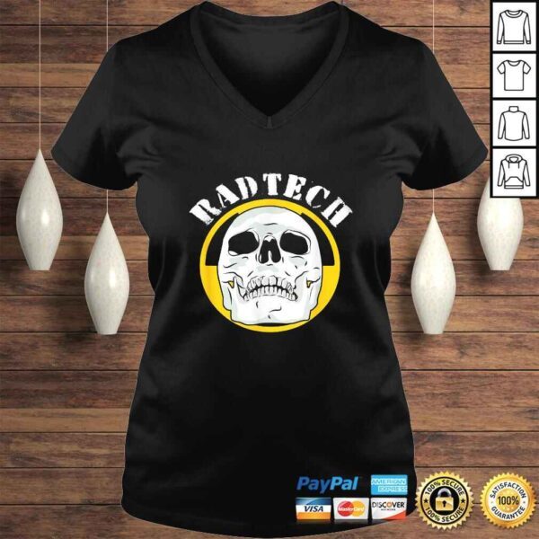 Radtech Radiologic Technologist Radiology Technician Anatomy V-Neck T-Shirt - Image 2