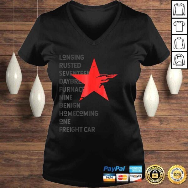 Red Soldier Trigger Words Winter Star Hero Gift TShirt - Image 2