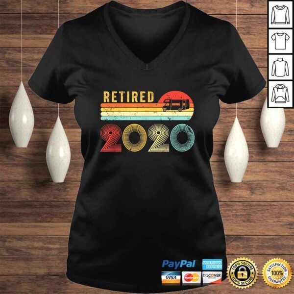 Retired 2020 Shirt For RV Campers Gift Retro RetiremenShirt - Image 2