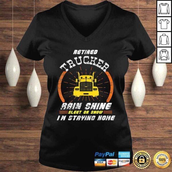 Retired Trucker Shirts Funny Truck Driver Clothing - Image 2