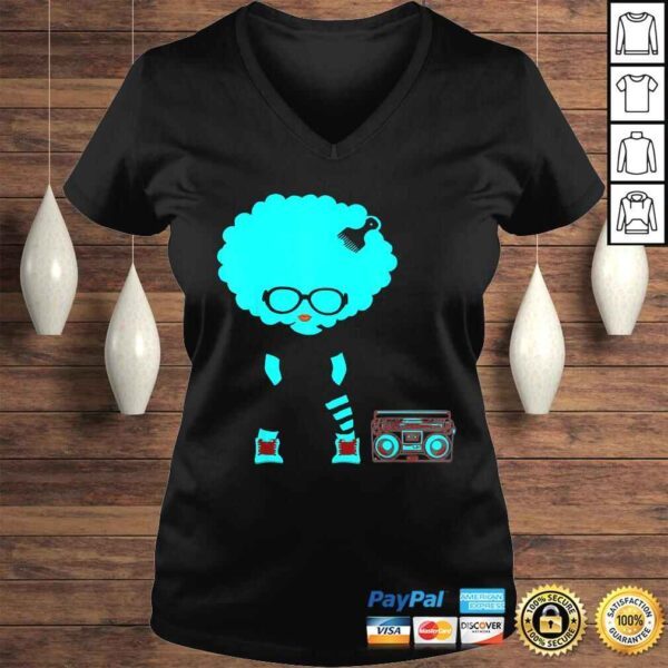 Retro Afro Hair Shirt Natural Hair Shirt cute girl Shirt - Image 2