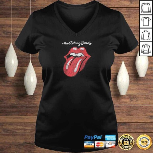 Rolling Stones Official Script Tongue Raglan Baseball Tee - Image 2