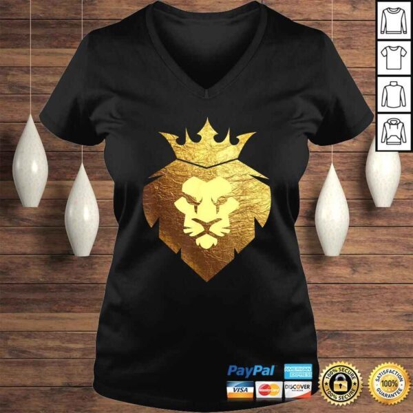 Royal Leo King Lion Crown Shirt-King of the Jungle Gift Top - Image 2