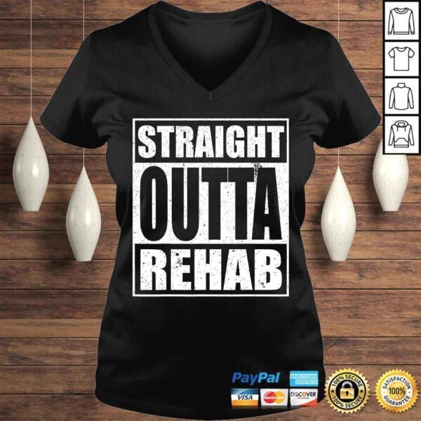 STRAIGHT OUTTA REHAB Shirt PHYSICAL THERAPIST THERAPY TEE - Image 2