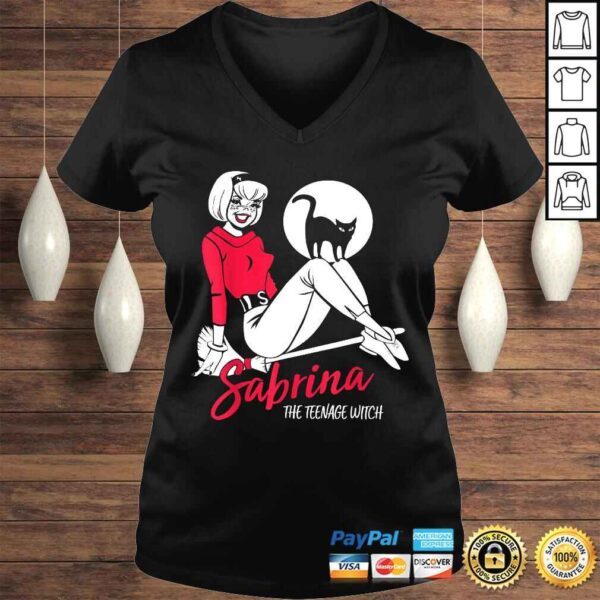 Sabrina The Teenage Witch on Broom T-shirt - Image 2