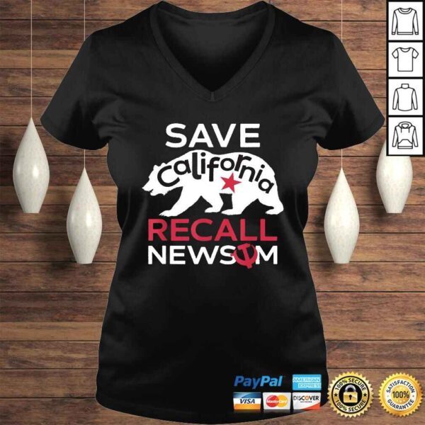 Save California Recall Newsom Conservative Political Shirt - Image 2