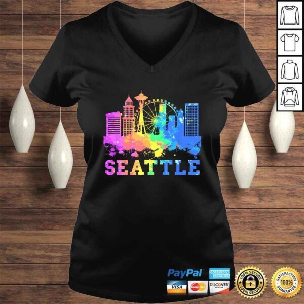 Seattle Washington Skyline Watercolor Souvenir Gift Seattle Gift Top - Image 2