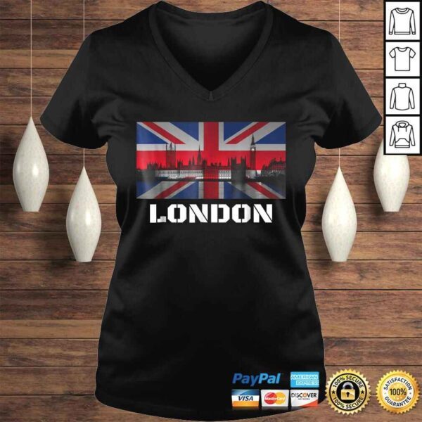 Souvenir London Shirt City Vintage UK Flag British Tee - Image 2