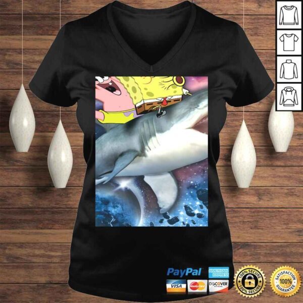 Spongebob SquarePants & Patrick Shark Riding TShirt - Image 2