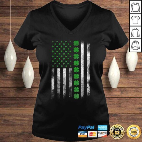 St Patricks Day IRISH AMERICAN FLAG Shirt - Image 2