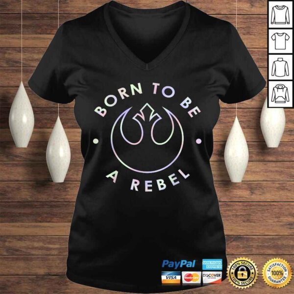 Star Wars Born To Be A Rebel Rainbow Graphic TShirt - Image 2