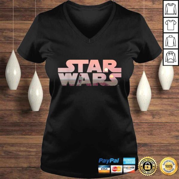 Star Wars Logo Luke Skywalker Tatooine TShirt - Image 2