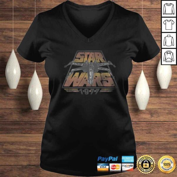 Star Wars X-Wing 1977 Vintage Retro Premium Graphic TShirt - Image 2