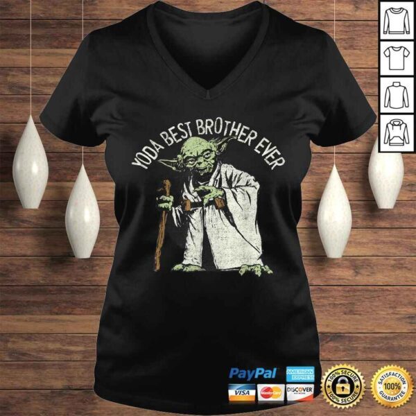 Star Wars Yoda Best Brother Ever PortraiShirt - Image 2