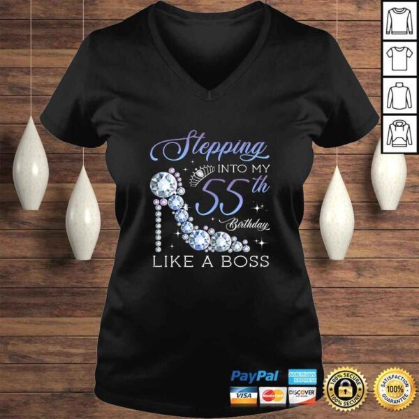 Stepping Into 55th Birthday Born 1965 Gifts 55 Years Old Shirt - Image 2