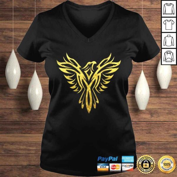 Stylish Phoenix Mythical Bird Rising Born Again V-Neck T-Shirt - Image 2