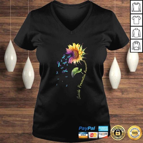 Suicide Prevention Awareness Sunflower Shirt - Image 2