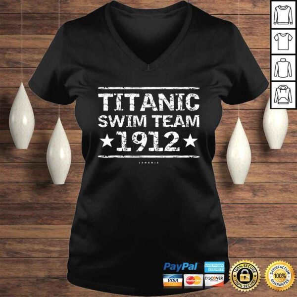 TITANIC Swim Team 1912 Shirt - Funny Nautical Cruise Shirts - Image 2