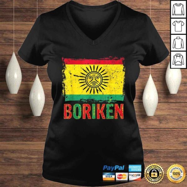 Taino Nation Flag Boriken Borinquen Native American Arawak Shirt - Image 2