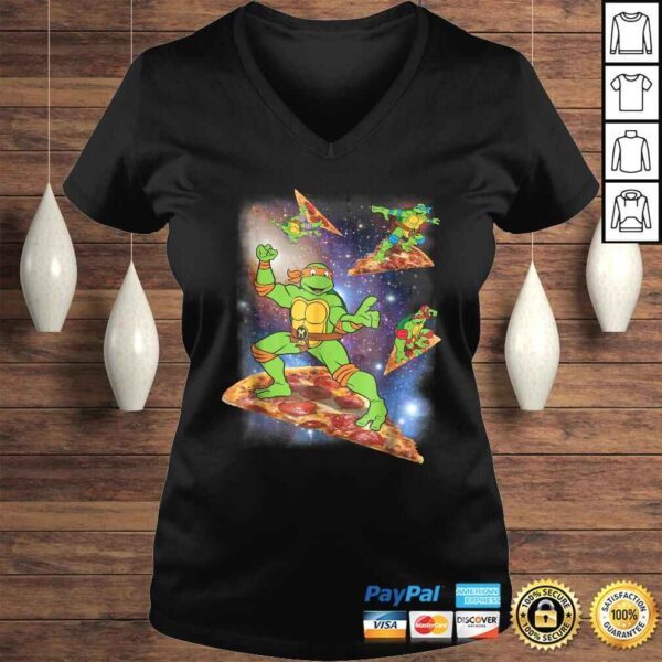 Teenage Mutant Ninja Turtles Cosmic Pizza Surfing Tee Shirt - Image 2