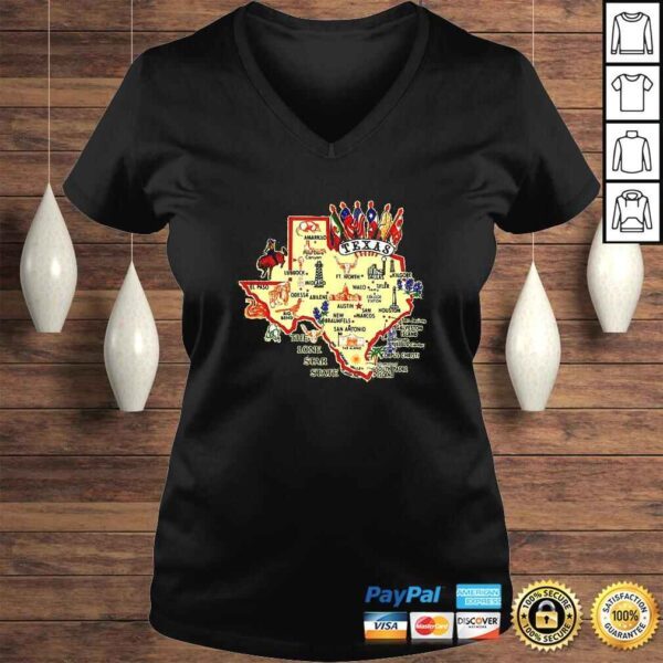 Texas State Places of Interest in a stylish TShirt - Image 2